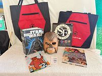 Group shot showing all seven items in lot