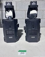 Front view of both Chauvet Intimidator Scan LED 200 units
