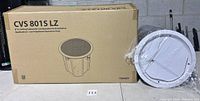 Retail carton showing model CVS 801S LZ beside wrapped subwoofer