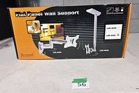 Factory-sealed Brateck LCD-404A ceiling TV mount box front showing branding and specifications
