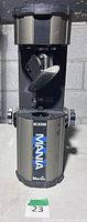 Front view of Martin Mania SCX-500 showing mirror head and logo panel