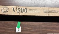 Closed box showing Wiremold V500 branding and original quantity information