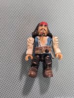 Front view of LEGO Jack Sparrow minifigure