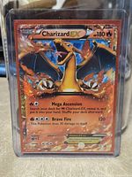Front of Charizard EX XY17 promo card in sleeve