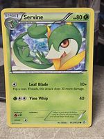 Front of Servine RC2/RC25 card showing artwork, HP, attacks