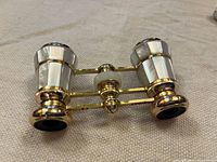 Front view of Birks mother-of-pearl opera glasses