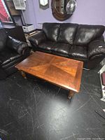 Coffee table with sofa for scale