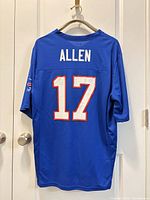 Back view showing name Allen and number 17