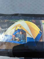 Carry bag showing tent image and colour scheme