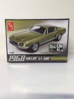 Front view of sealed AMT 1968 Shelby GT-500 model kit box