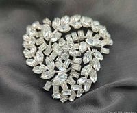 Front view showing complete rhinestone arrangement