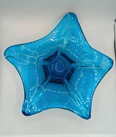 top view showing five-point star shape and color