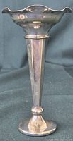 Full view of Birks EPNS bud vase showing shape and height