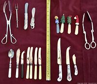 All items laid out on burgundy cloth