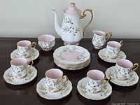 Full view of entire 21-piece Braemar bone china set