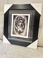 Framed lithograph front view with protective corners