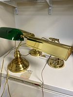 All three lamps grouped together on tabletop