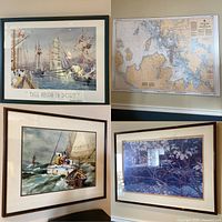 Composite showing all four framed prints