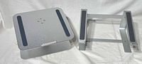 Both aluminum laptop stands side by side showing styles