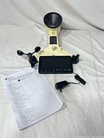 Sensor array, console, AC adapter, manual overview