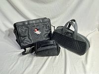 Group view of all three bags standing upright