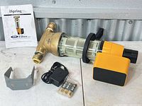 Filter assembly, manual, bracket, adapter, batteries