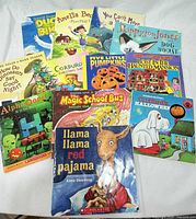 All books fanned out showing covers