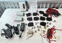 Overview of all components laid out on table