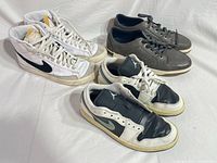 All three sneaker pairs grouped for overall view