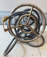 overall view of circular burner coil with hose