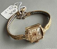 Full view of wristwatch with expansion bracelet