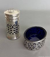 Salt shaker and salt cellar assembled