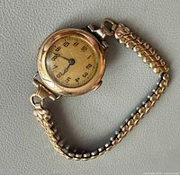 Full view of wristwatch with bracelet