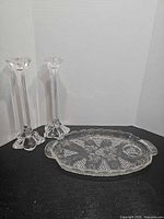 Both candlesticks and tray overview