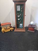 Cabinet, cart model and trinket box group shot