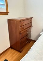 Full front and side view of dresser chest