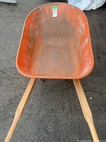 Top view showing orange fiberglass tray interior
