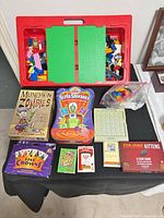 Overall lot with LEGO case, card games, Sudoku board