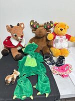 Group shot of all plush toys and accessories
