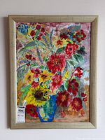 Full view of framed painting