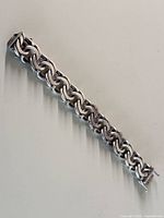 Full view of bracelet showing length and link style