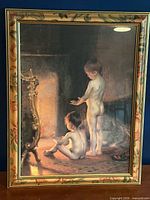 Full view of framed Paul Peel print