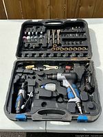 Entire opened kit with tools and accessories visible
