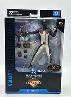 Front of sealed box showing figure, accessories and Red Platinum Edition emblem