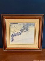 Full view of framed Robert Bateman print