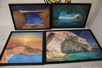 All four framed prints side by side