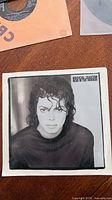 Front of picture sleeve showing Michael Jackson portrait