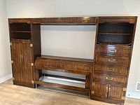 Front view of full wall unit assembled