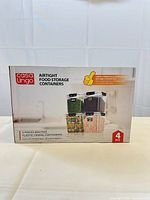 Front of Casa Lingo 4-pack food storage container box