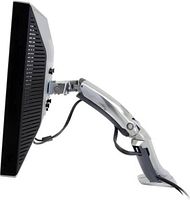 Side profile displaying articulated arm and cable management